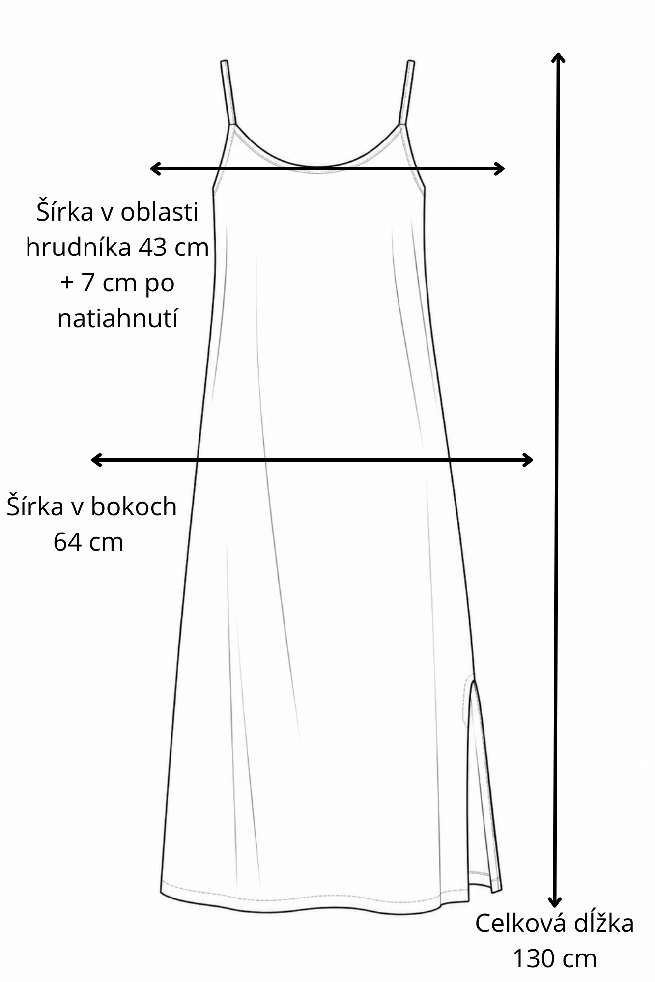 Dlhé šaty na ramienka